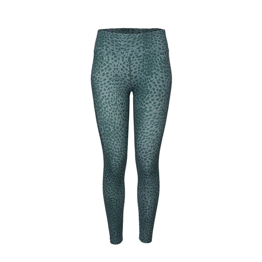 Indian Maharadja Women Leopard Tight Duck Green