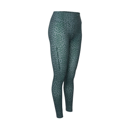 Indian Maharadja Women Leopard Tight Duck Green