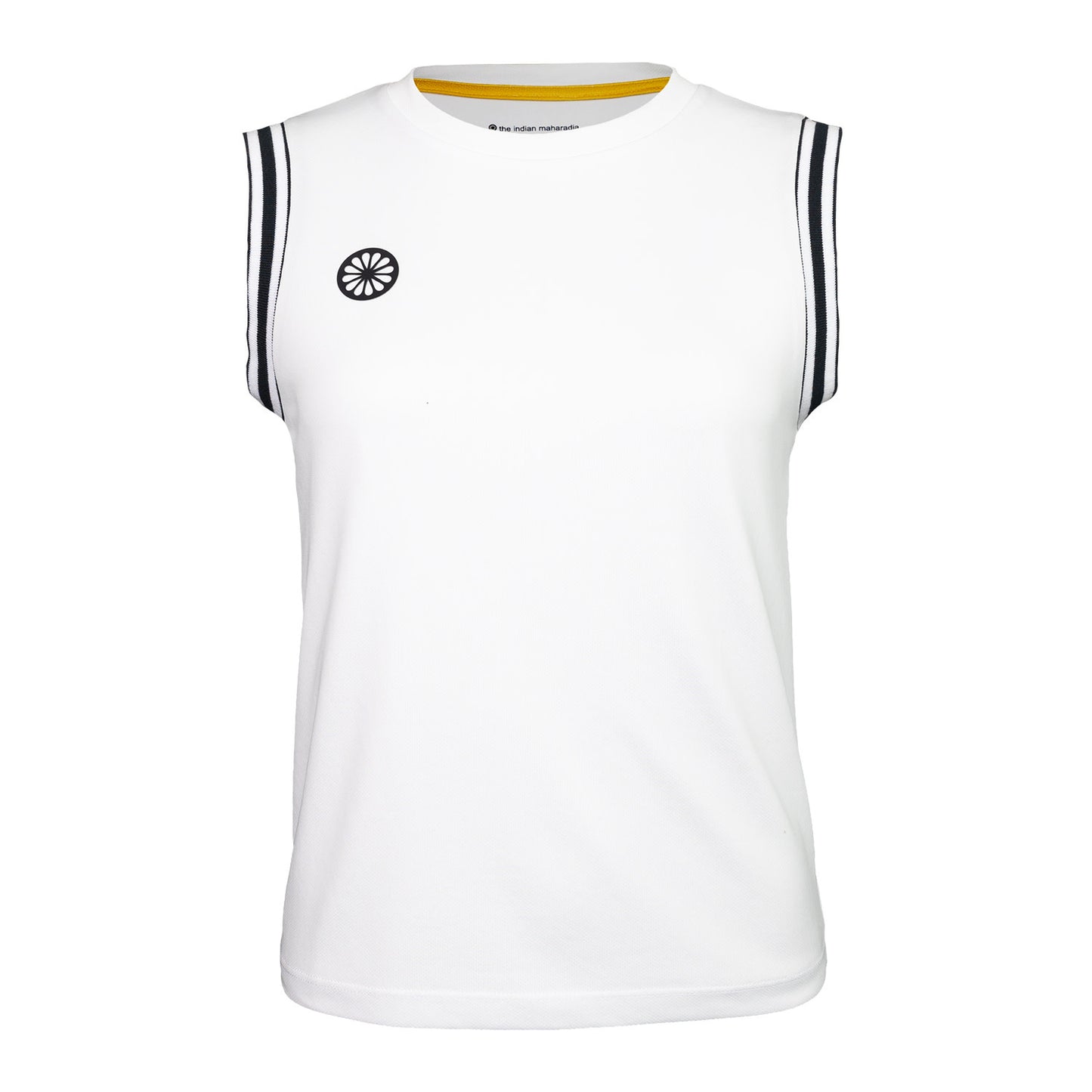 Indian Maharadja Sleeveless Pique Top Women White