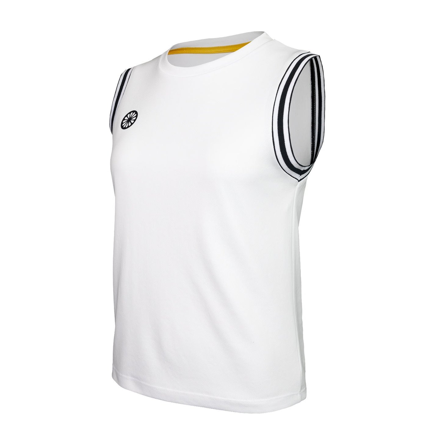 Indian Maharadja Sleeveless Pique Top Women White