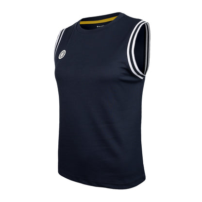 Indian Maharadja Sleeveless Pique Top Women Night Blue