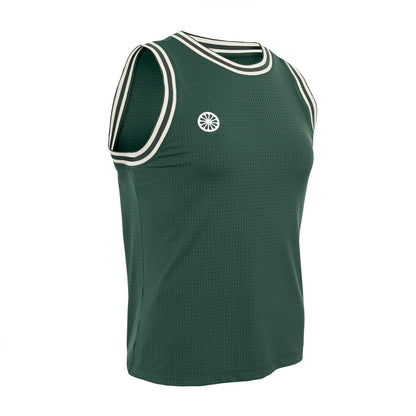 Indian Maharadja Mesh Top Women Forest Green