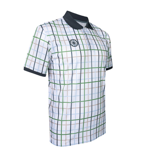 Indian Maharadja Checked Pique Polo Men