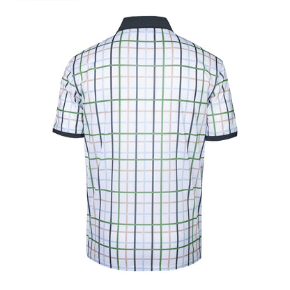 Indian Maharadja Checked Pique Polo Men