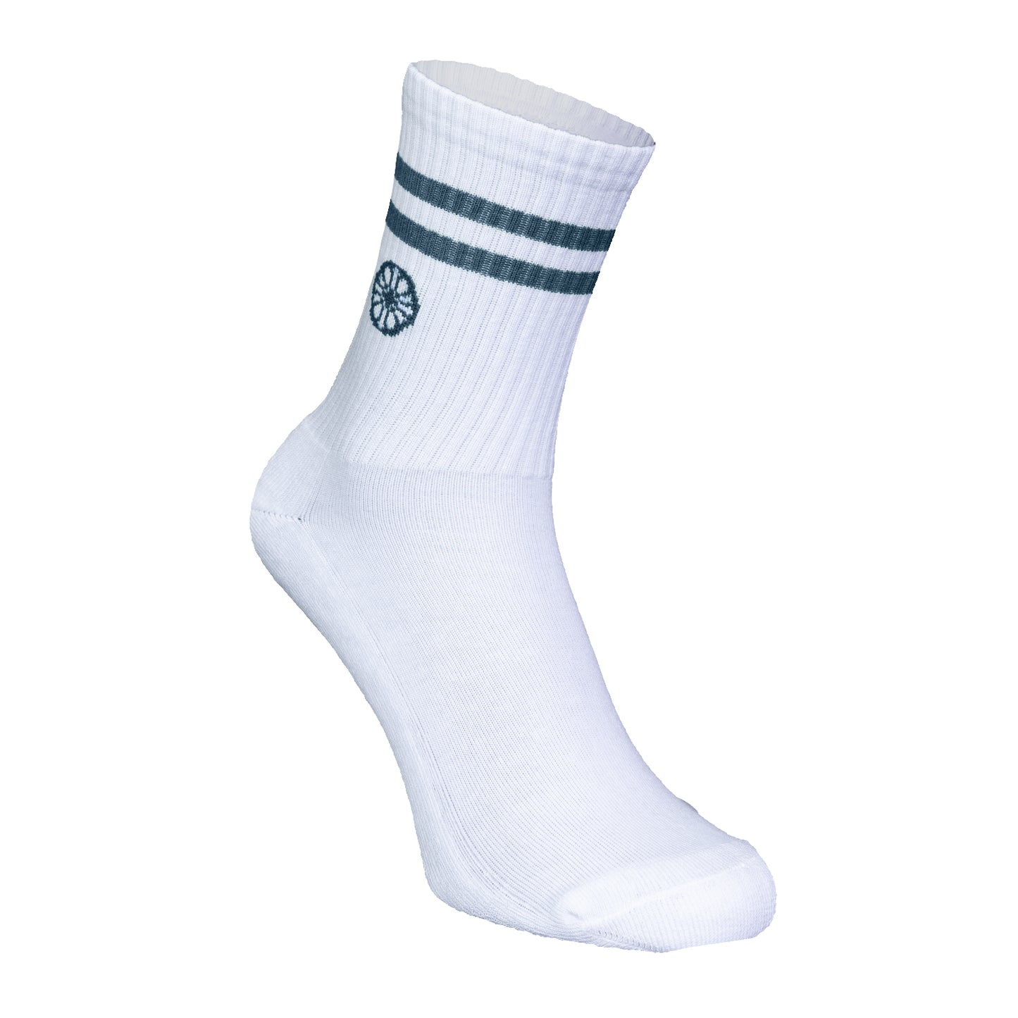 Indian Maharadja Striped Crew Sock Ocean