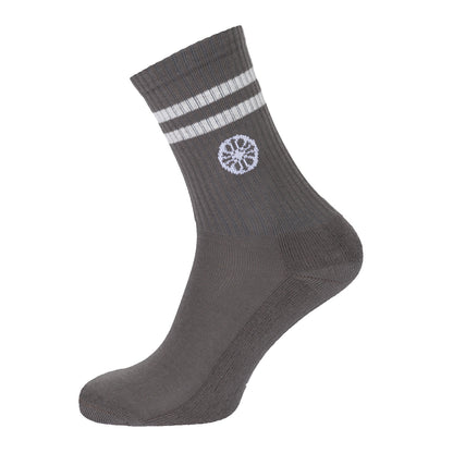 Indian Maharadja Striped Crew Sock Walnut