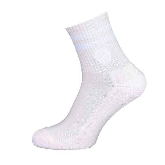 Indian Maharadja Striped Short Sock Pale Pink