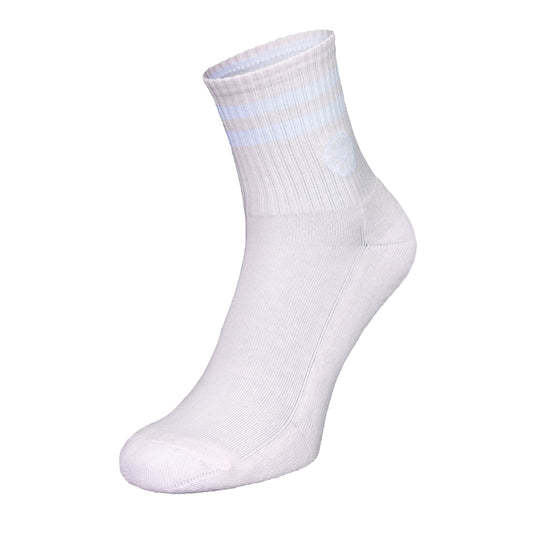 Indian Maharadja Striped Short Sock Pale Pink