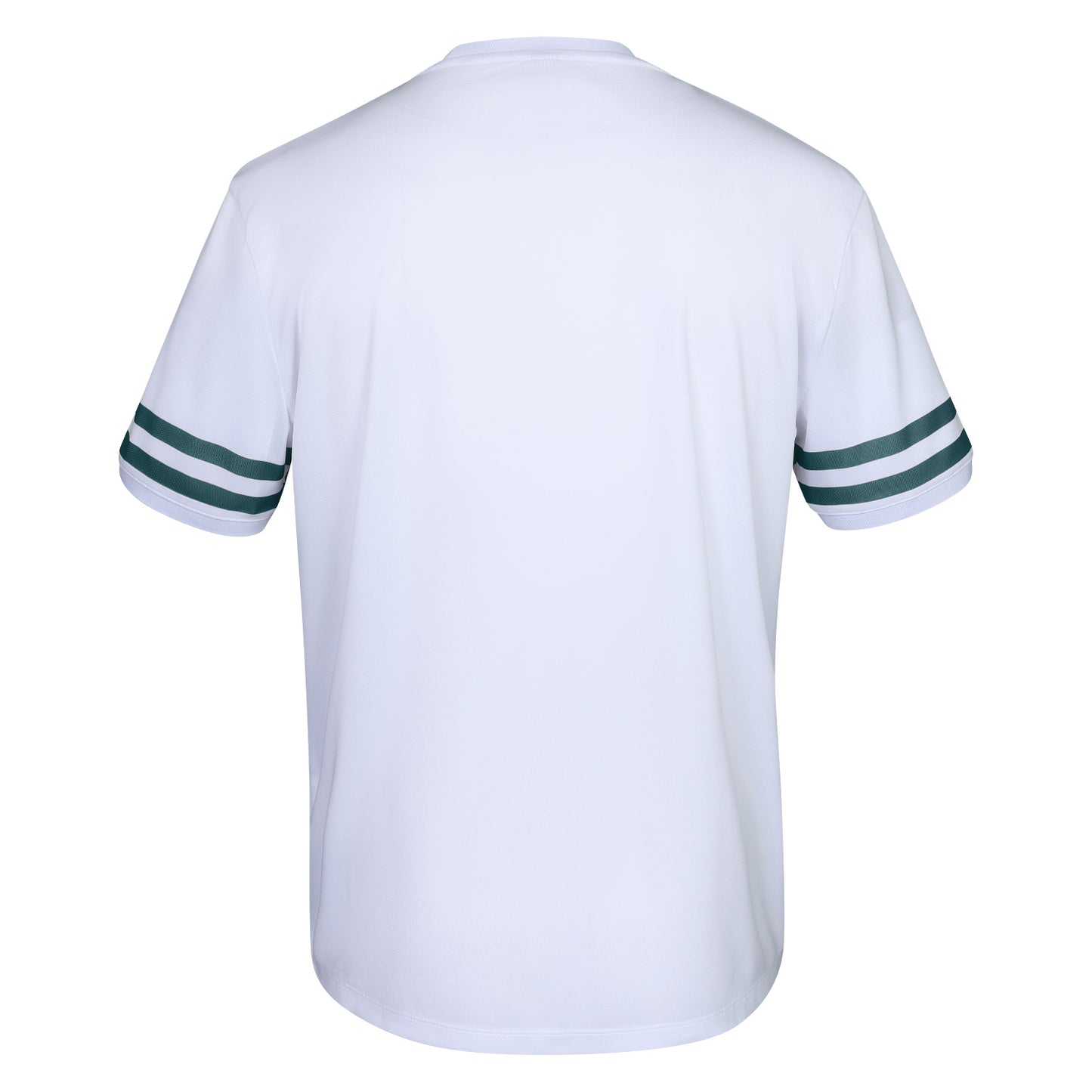 Indian Maharadja Men Pique Striped Tee White - Ocean