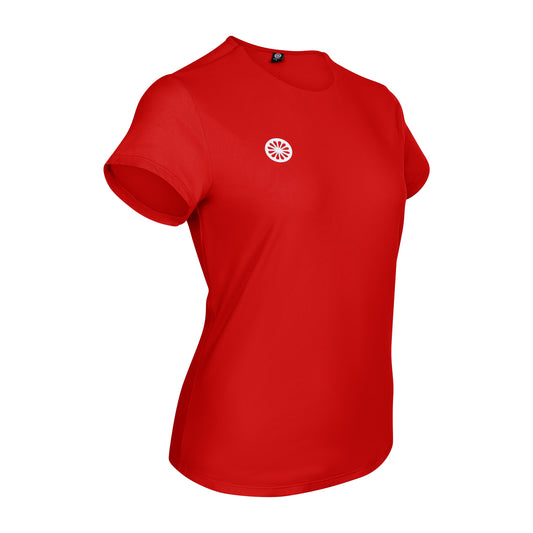 Indian Maharadja Women Breeze Round Neck Tee Salsa Red