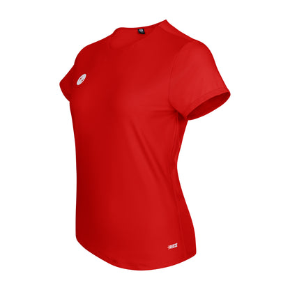 Indian Maharadja Women Breeze Round Neck Tee Salsa Red