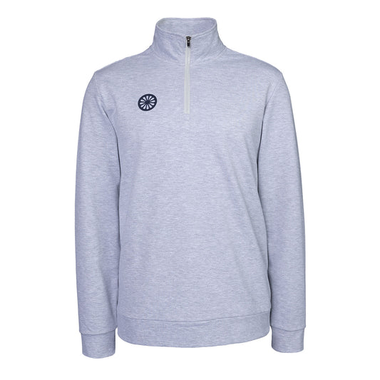 Indian Maharadja Men Half Zip Sweater Grey Melange