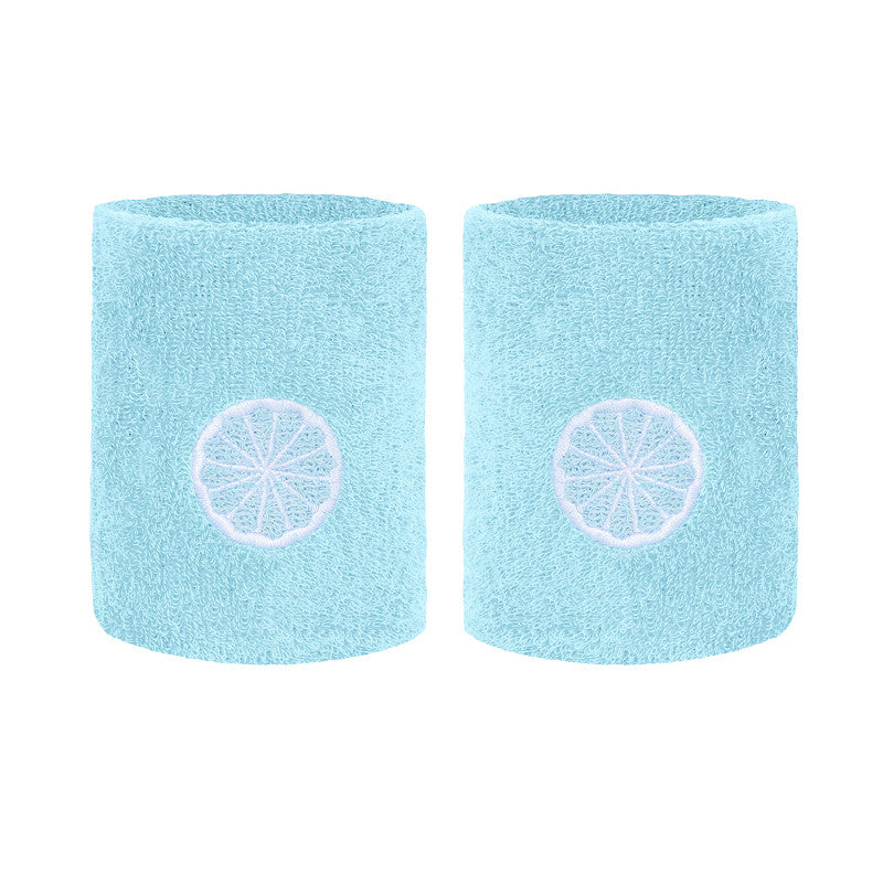 Indian Maharadja Wrist Sweatband Small Serene Blue