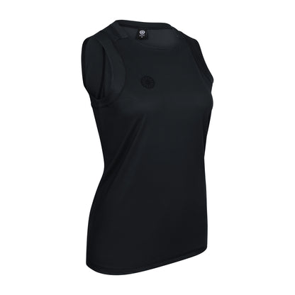 Indian Maharadja Women DryShift Sleeveless Top Black