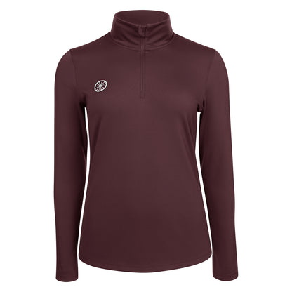 Indian Maharadja Women Performance Half Zip Dark Berry