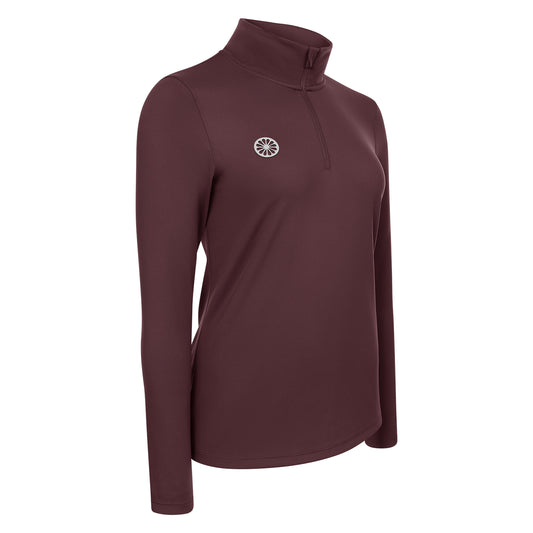 Indian Maharadja Women Performance Half Zip Dark Berry