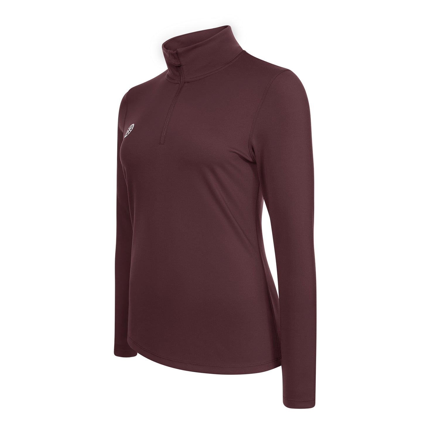 Indian Maharadja Women Performance Half Zip Dark Berry