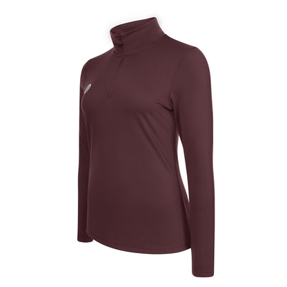 Indian Maharadja Women Performance Half Zip Dark Berry