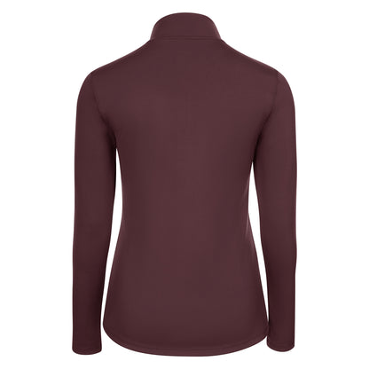 Indian Maharadja Women Performance Half Zip Dark Berry