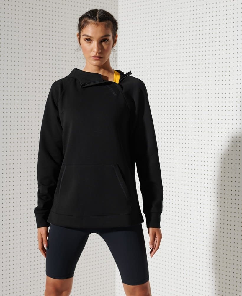 Superdry Sport Training Half Zip Overhead Black