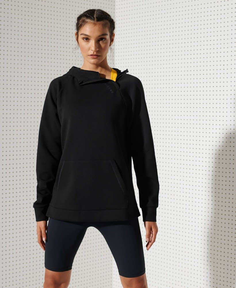 Superdry Sport Training Half Zip Overhead Black