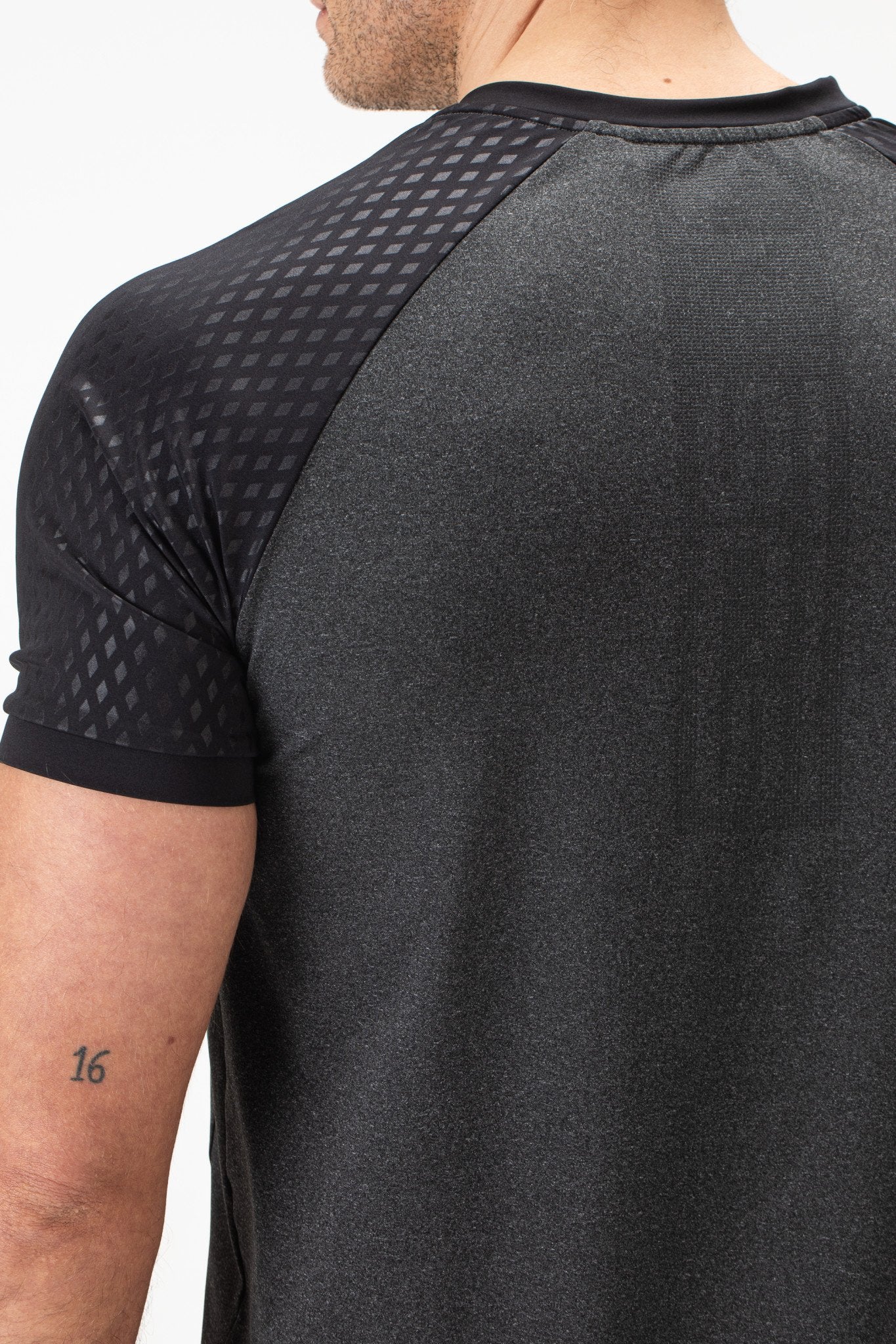 Sjeng Upwood Tee Ebony Melange