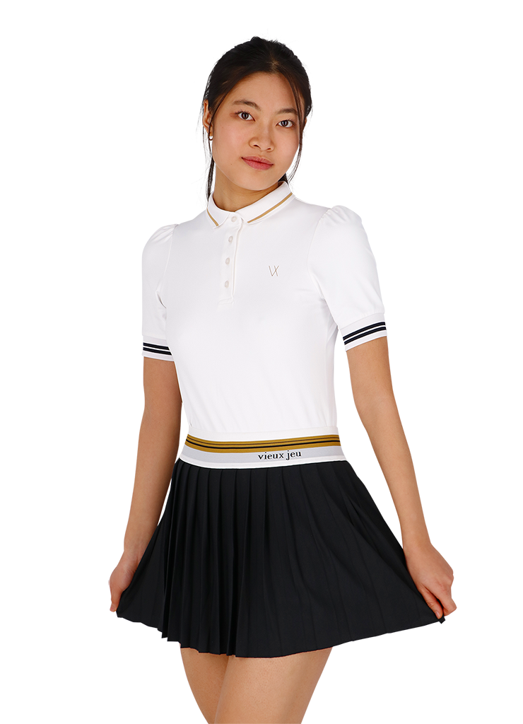 Vieux Jeu Manou Polo White