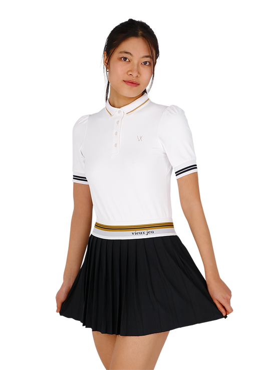 Vieux Jeu Manou Polo White