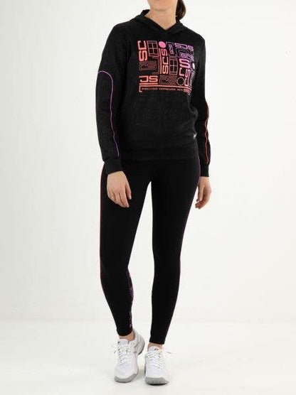 Sjeng Virgile Hooded Top Black