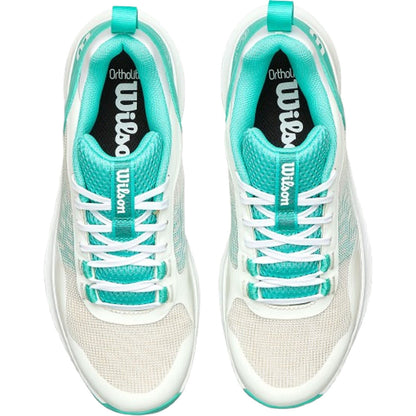 Wilson Hurakn Pro V2 Padelschoenen Women White - Turquoise