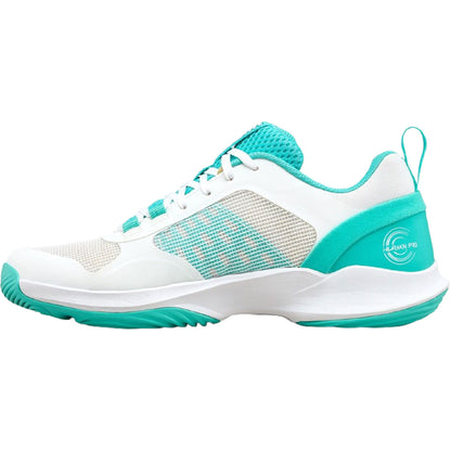 Wilson Hurakn Pro V2 Padelschoenen Women White - Turquoise