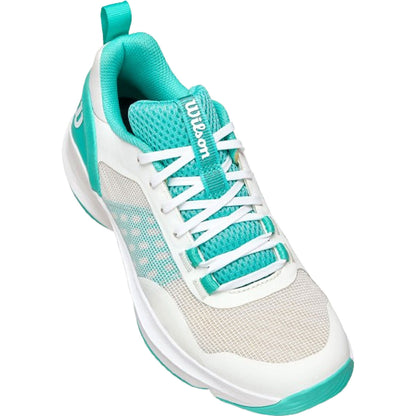 Wilson Hurakn Pro V2 Padelschoenen Women White - Turquoise